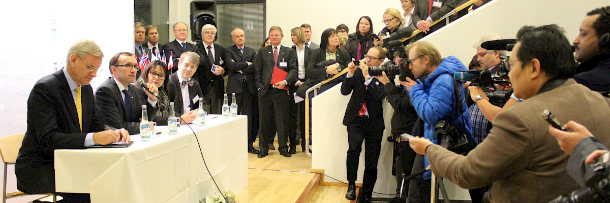 Signing of the Host Country Agreement in Tromsø, Norway