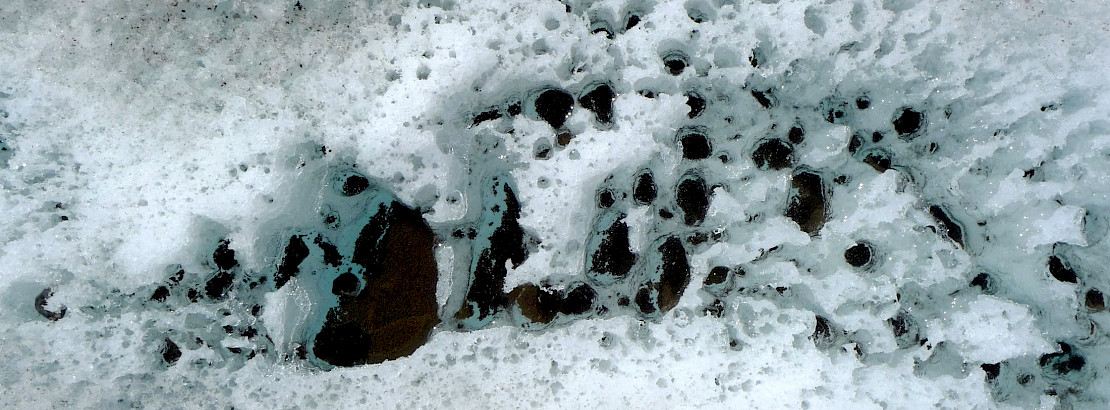 Soot on ice. Photo:iStock