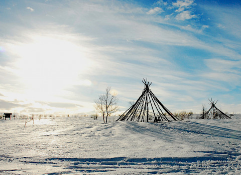 Lavvuu in Kautokeino, Norway