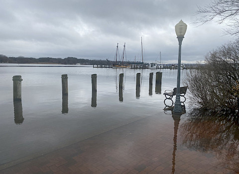 Storm surge Maryland, USA