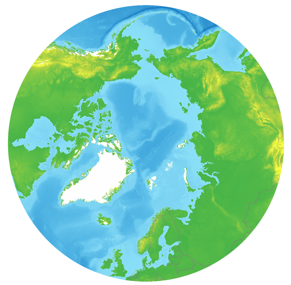 Arctic map
