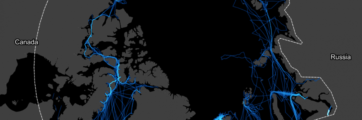 All tourism vessel traffic in 2019, cruise and passenger ships.